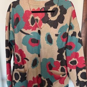 Floral Patterned Women's Sweater